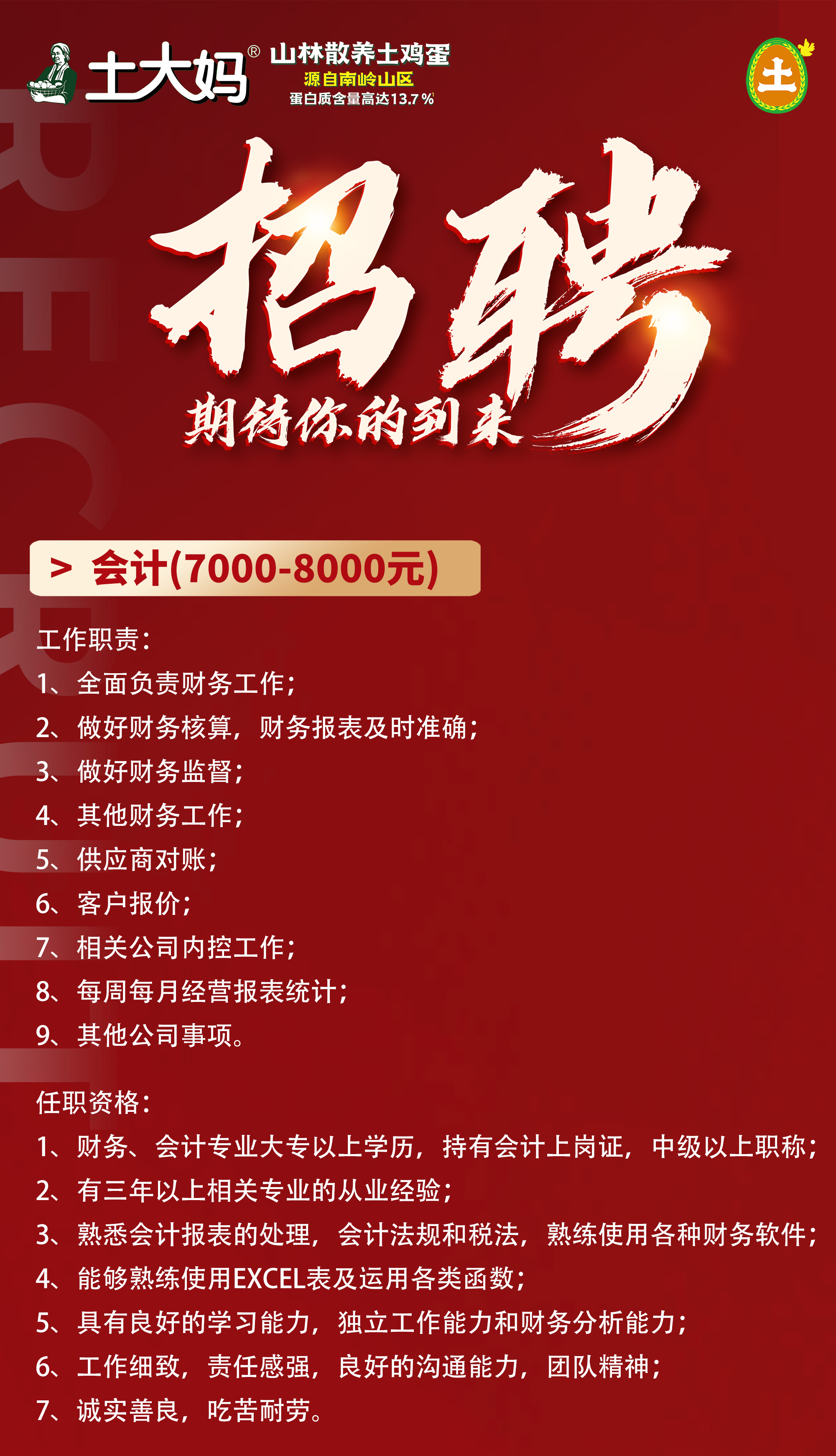 土大妈新春招聘