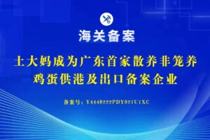 广东首家供港及出口备案的散养非笼养蛋企
